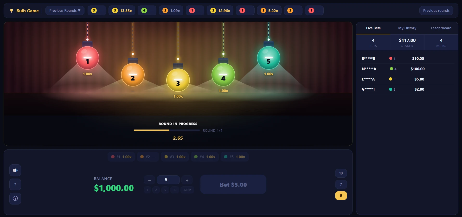 Bulb gameplay